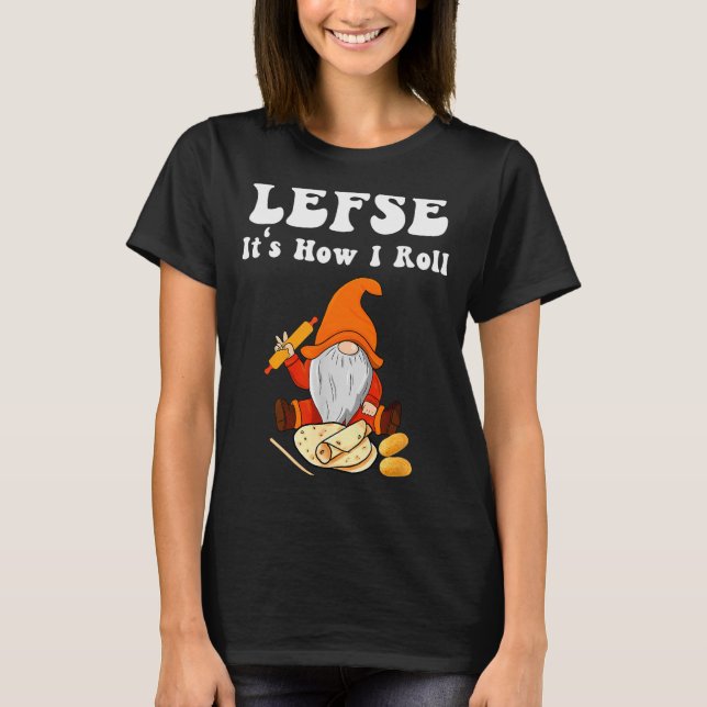 Camiseta Lefse It's How I Roll Christmas  (Frente)