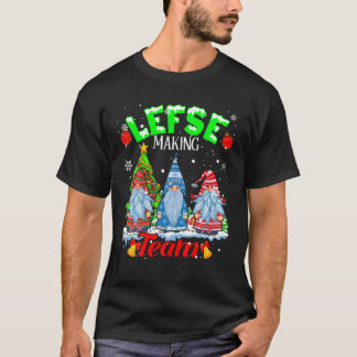 Camiseta Lefse Making Team Christmas Gnomes Norwegian Lefse
