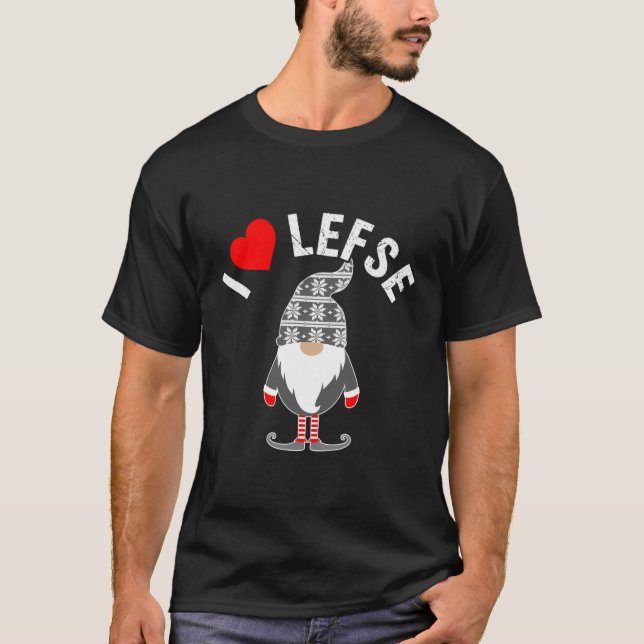Camiseta Lefse Tomte Gnome Scandinavian Gnome Baking (Frente)