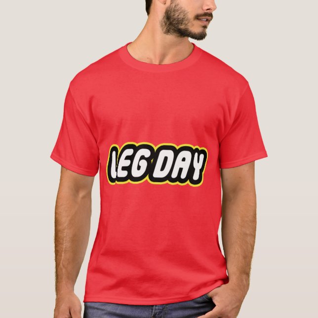 Camiseta LEG DAY retro (Frente)