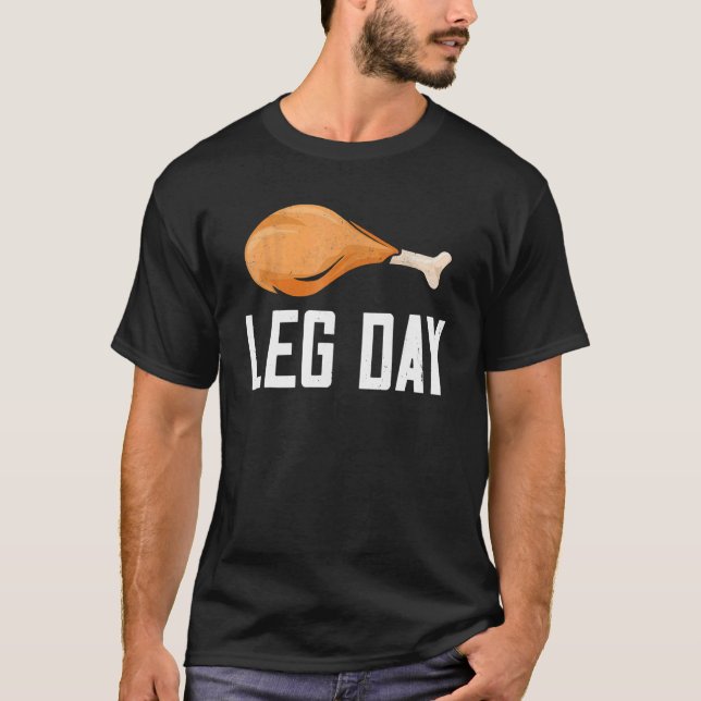 Camiseta Leg Day Thanksgiving Costume Pilgrim Turkey Day  1 (Frente)