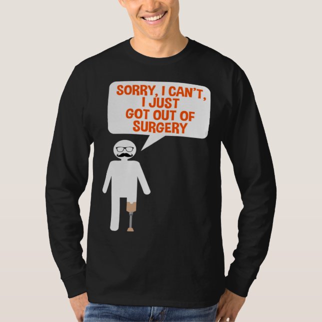 Camiseta Leg Prosthesis Quote for Falke Limb and Artificial (Frente)