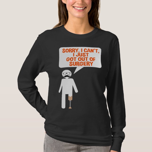 Camiseta Leg Prosthesis Quote for Falke Limb and Artificial (Frente)