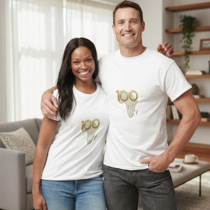 Camiseta Legado Centenário da África Dourada - 100 Anos Del