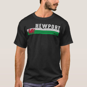 Camiseta Legado Costeiro Vibrante do Newport Wales