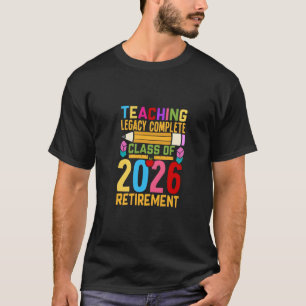 Camiseta Legado de Ensino Completo Turma de 2026 Aposentado