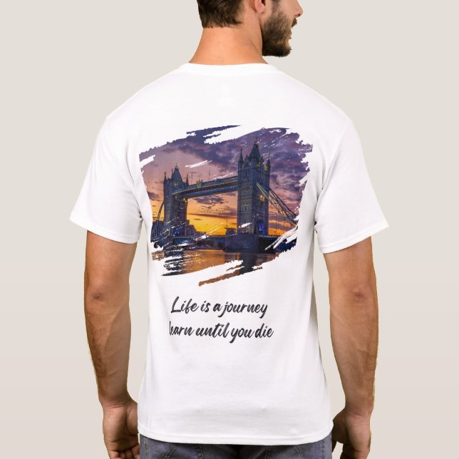 Camiseta "Legado de Londres: Silhueta Sunset" (Verso)