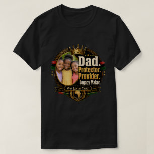 Camiseta Legado do Pai Negro Design (Personalizável)