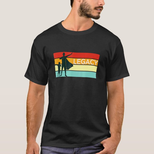 Camiseta Legado do Super Pai com Cabo - Comemorar a paterni (Frente)