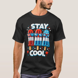 Camiseta Legal 4 de julho Meninos picolé EUA Bandeira Ameri