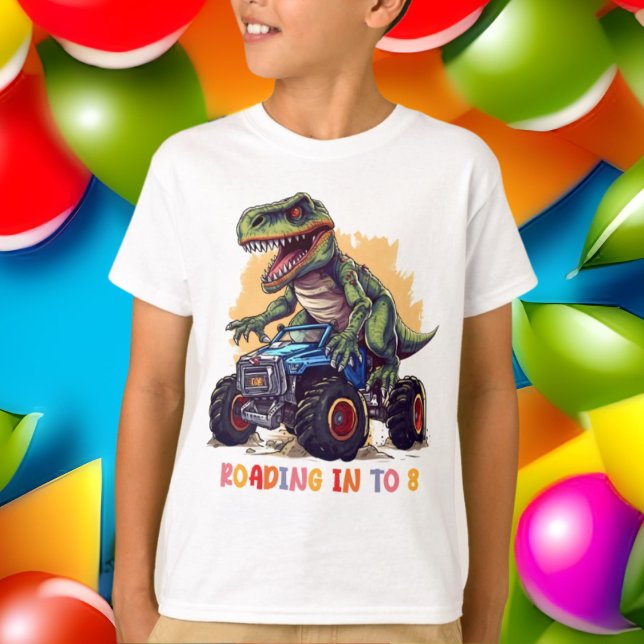 Camiseta legal 8º aniversário dinossauro pré-histórico (Criador carregado)