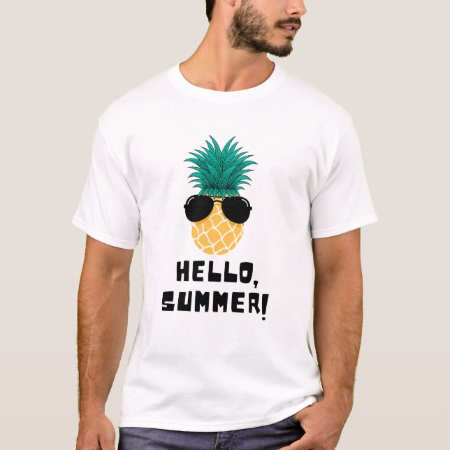 Camiseta Legal Abacaxi Alô Arte de Verão (Frente)