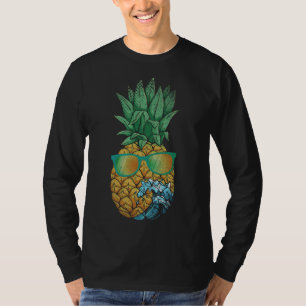 Camiseta Legal abacaxi Fruta exótica Óculos de sol Onda tró