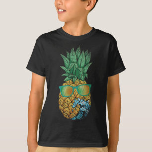 Camiseta Legal abacaxi Fruta exótica Óculos de sol Onda tró
