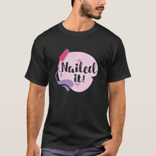 Camiseta Legal Acertou Arte de Unha Unha Técnica de Unha Ma