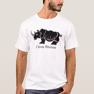 Camiseta Legal adoro RHINOS - guerreiro da vida selvagem.
