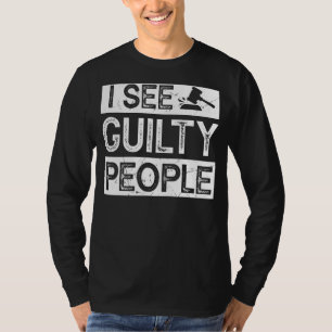Camiseta Legal Advogado, vejo acusação de acusação Pessoas