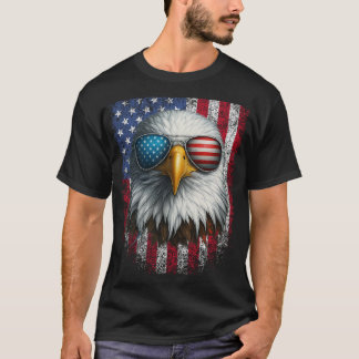 Camiseta Legal águia-baleeira americana sunglass Patriótico