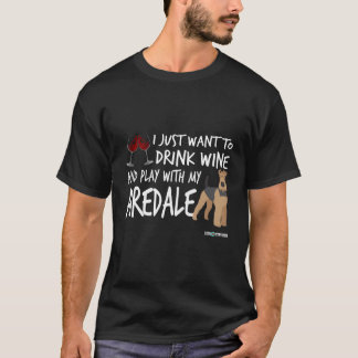 Camiseta Legal Airedale Terrier Hoodie Bebe Vinho E Joga