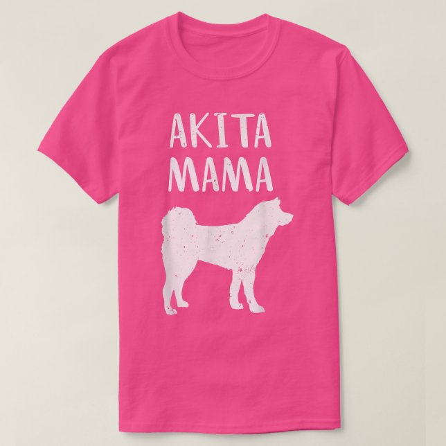 Camiseta Legal Akita Art Women Akita Mãe Proprietária Pet L (Frente do Design)