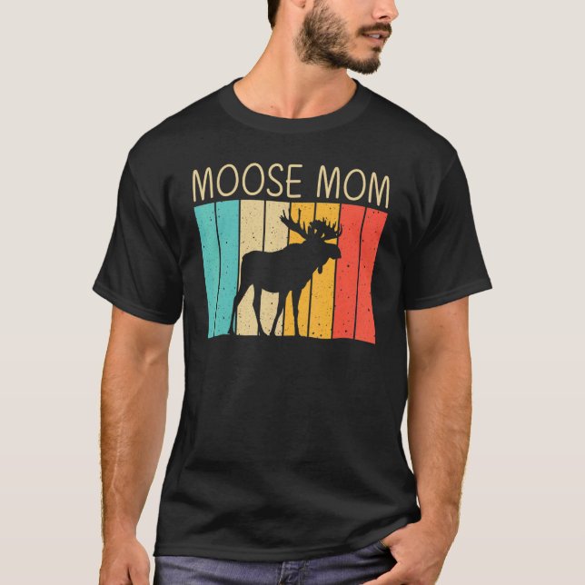Camiseta Legal Alce Para Mamãe Mama Moose Alaska Moose Elk  (Frente)