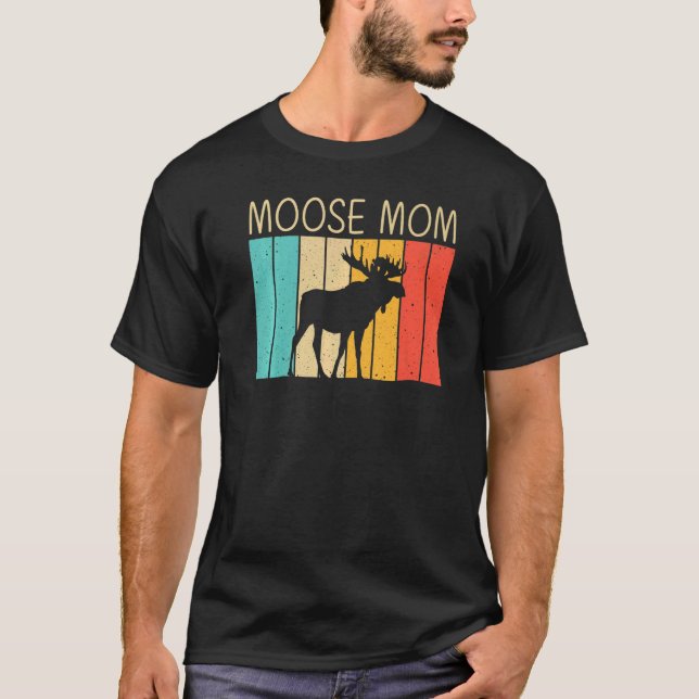 Camiseta Legal Alce Para Mamãe Mama Moose Alaska Moose Elk  (Frente)