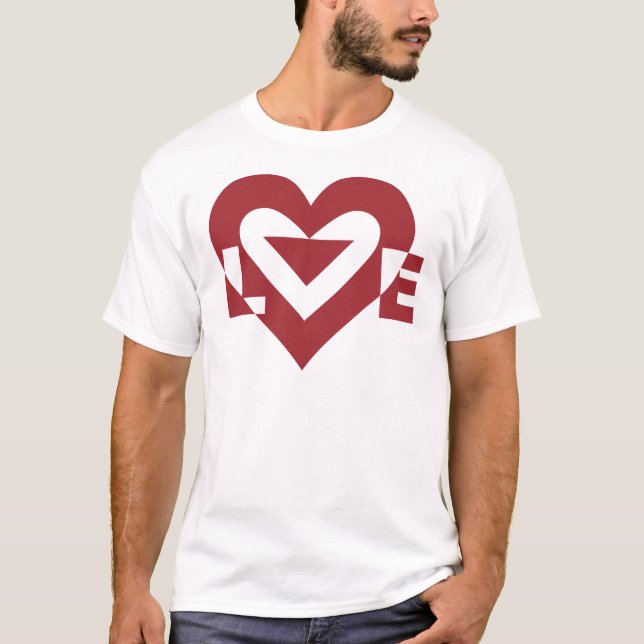 Camiseta Legal Amor Gráfico, Burgandy (Frente)