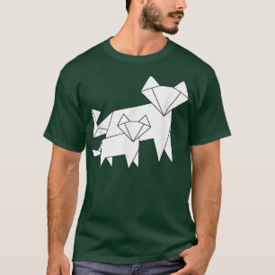 Camiseta Legal Aparência Mãe Do Cute Origami Foto Branca