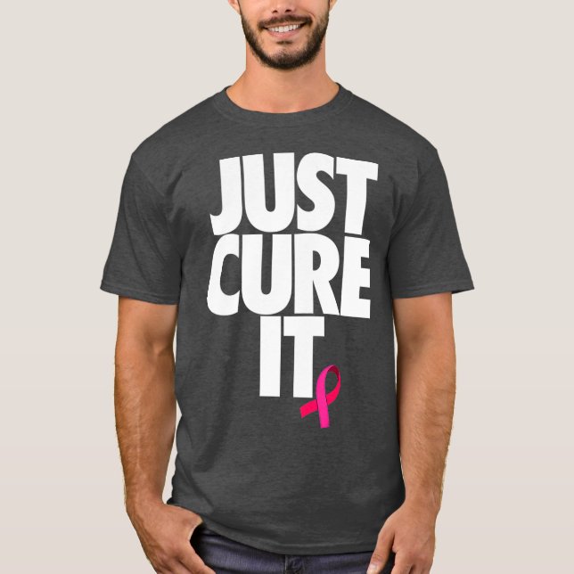Camiseta Legal Apenas Curta O Cancer De Fita Rosa (Frente)
