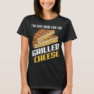 Camiseta Legal Aqui Para A Sanduíche Engraçada De Queijo Gr