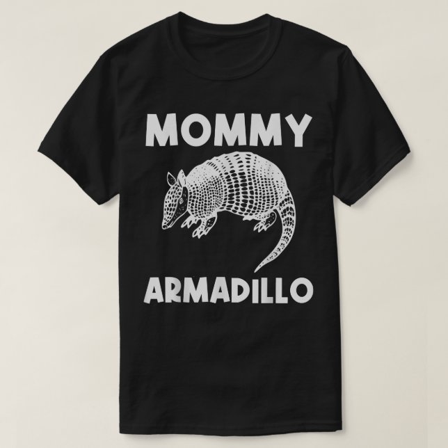 Camiseta Legal Armadillo para Mulheres Mãe Banda Látea Rosa (Frente do Design)