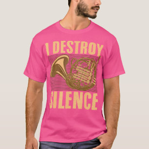 Camiseta Legal Arte Chifre Francesa para Homens Mulheres Ja