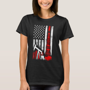 Camiseta Legal Arte De Campo De Petróleo Para Mulheres