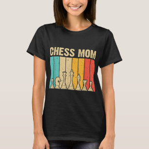 Camiseta Legal Arte Sobre Xadrez Para Mamãe Novidade