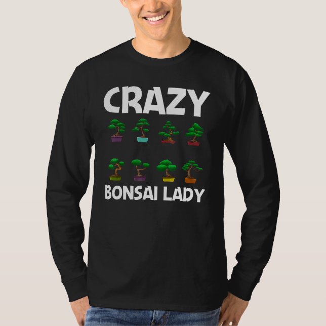 Camiseta Legal Árvore Bonsai Para Mulheres Mãe Planta Dama  (Frente)