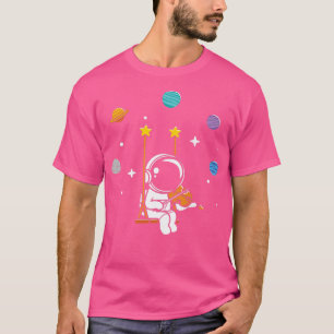 Camiseta Legal Astronauta Musical Lover do Violino Player