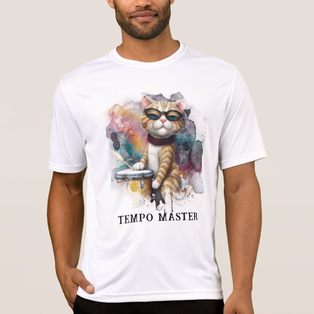 Camiseta *~* Legal Atitude Percussionista do Cat DRUMMER AP (Frente)