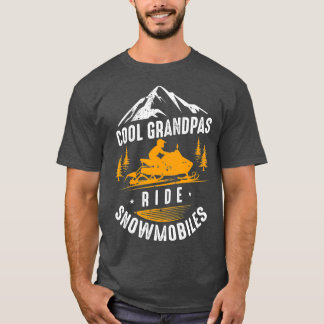 Camiseta Legal Avô Ride Snowmobiles Pai Snowmobile