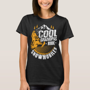 Camiseta Legal Avô Ride Snowmobili Gift Funny Snowmobi