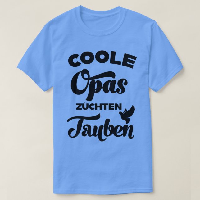 Camiseta Legal avós criam pombos-pombos-fantasmas (Frente do Design)