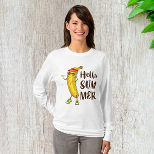 Camiseta Legal Banana Hello Summer Funny Fruta tropical