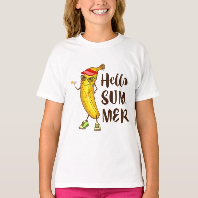 Camiseta Legal Banana Hello Summer Funny Fruta tropical (Frente)