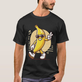 Camiseta Legal banana Vestindo óculos escuros Fruta engraça