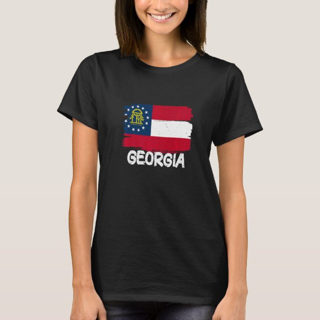 Camiseta Legal bandeira da Geórgia (Frente)