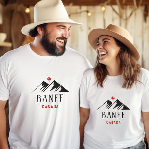 Camiseta Legal Banff Canada Mountain Maple Leaf Light-Color