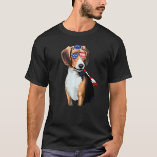 Camiseta Legal Beagle American Flag og 4 de julho nos EUA