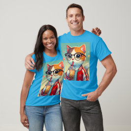 Camiseta Legal bebendo de gato