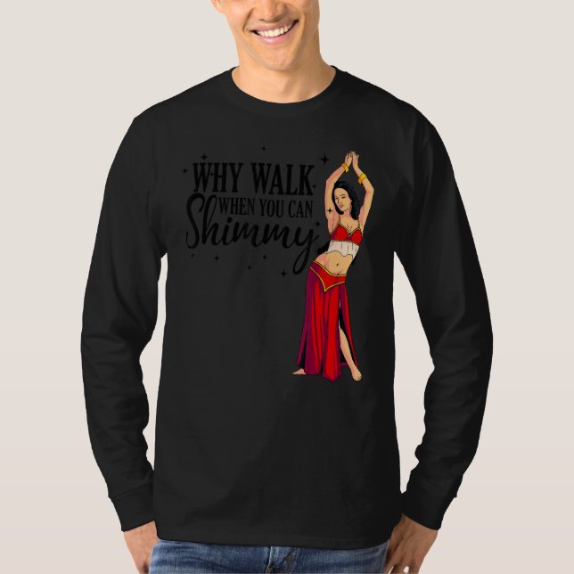 Camiseta Legal Belly Dançando Homens Mulheres Dança Árabe S (Frente)