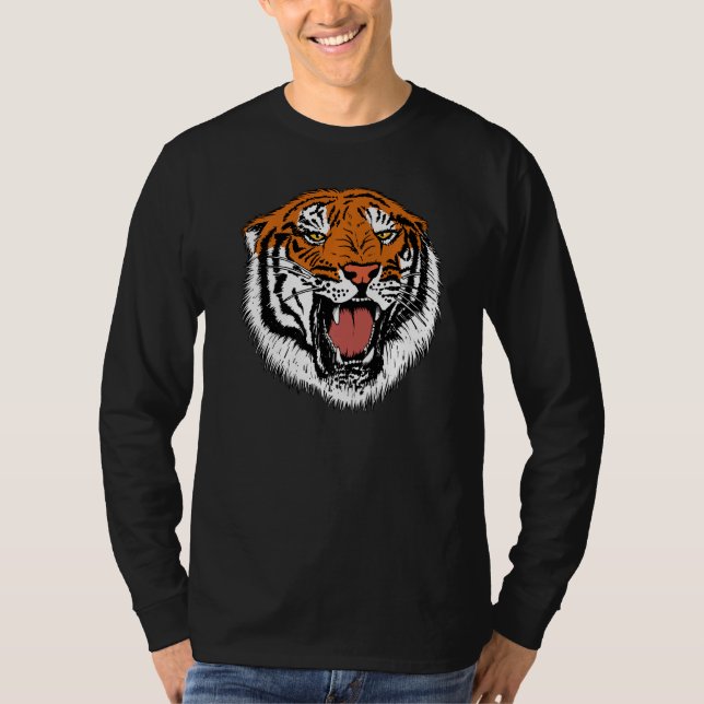 Camiseta Legal Bengala Bengala Bengala Tigre Para Homens Co (Frente)