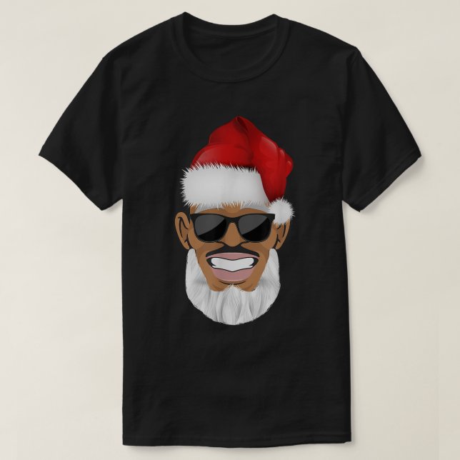 Camiseta Legal Black Hip Hop African American Santa Claus X (Frente do Design)